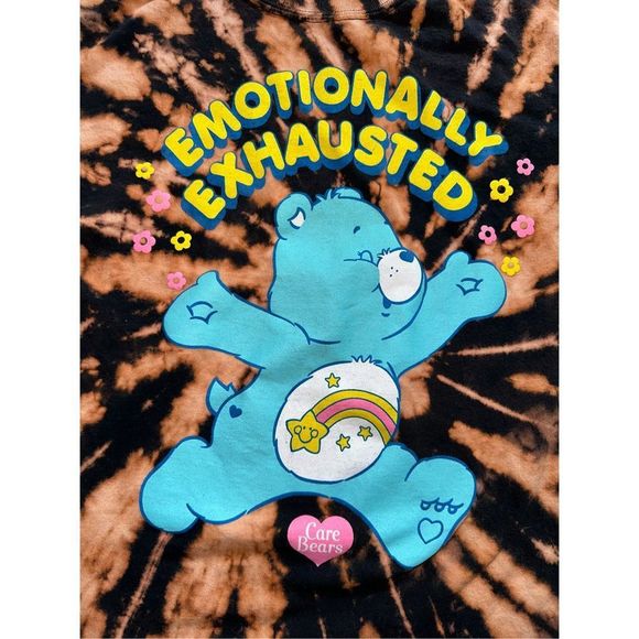 Care Bear Emotionally Exhausted Bleached Tee - Picture 3 of 4